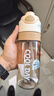 富全喷雾运动水杯儿童学生专用夏季水壶大容量Tritan塑料便携喷水杯子 奶咖色【喷雾+吸管+刻度】780ml 实拍图