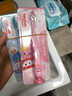 舒客儿童牙刷软毛1-2-3-5-6-8-10-12岁以上宝宝小孩牙刷牙膏套装 3支粉色 实拍图