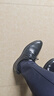 意尔康男鞋商务正装鞋男商务皮鞋时尚打孔结婚鞋 53449W黑色41 实拍图
