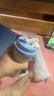 特美刻（TOMIC）纯钛保温杯节日咖啡杯双饮吸管杯精致礼盒装蓝白菱格女毕业礼物 实拍图