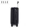 ELLE 20英寸行李箱女士拉杆箱时尚琉璃黑万向轮旅行箱拉链密码箱 实拍图