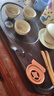 京东京造 茶盘茶托 整块黑檀实木功夫茶具轻奢高端进口家用排水 如意茶盘 实拍图