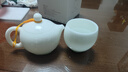 钰铨龙门 冰种润白精工西施壶 德化白瓷高档无釉素烧手工单个泡茶壶礼盒装 冰种玉瓷润白精工西施壶 200ml 实拍图