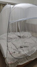 床笠款蚊帐防摔儿童防掉床家用卧室双开门纹帐加密防蚊蒙古包 大顶款蒙古包- 单开门 全底 灰边 1.8米*2米-免配件/免安装 实拍图