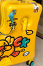 AO WEI LA小黄鸭儿童行李箱可坐骑拉杆箱登机旅行箱大容量密码箱学生皮箱 快乐小黄鸭拉链2025新款 24英寸 适合3-12岁可以免费托运 实拍图