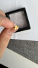 周六福小金花足金999黄金耳钉女母亲节礼物计价AC090379  一对 约0.67g 实拍图