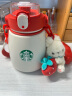 星巴克（Starbucks）杯子 莓好时光系列 可爱草莓款不锈钢桌面水杯 大容量 男女士送礼 大容量不锈钢杯(配挂件)1000ml 实拍图