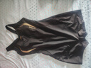 李宁（LI-NING）泳衣女专业训练连体平角游泳衣女士时尚大码泳装011 黑金 XXL  实拍图