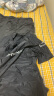 李宁（LI-NING）泳裤男士宽松防尴尬泳衣套装水陆两用黑色短袖两件套07-25 XXXL 实拍图