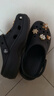 卡骆驰（crocs）女鞋厚底云朵洞洞鞋户外休闲时尚一脚蹬沙滩鞋 206750-001 38-39 实拍图