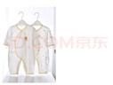 翘脚鸭 婴儿衣服新生儿连体衣秋冬季满月宝宝睡衣纯棉百天爬爬服春秋款 黄小熊2件【夏季·系带款】 73cm （建议6-9个月） 实拍图