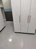 束寻【上门安装】衣柜现代简约实木挂衣杆经济型简易组装出租房卧室 三门120*40*180暖白+灰色 自行安装 实拍图