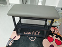 换鞋凳入户门口高级感一体靠墙楼道可坐穿鞋凳鞋架一体大容量鞋柜 长60cm【黑架灰色坐垫】 实拍图