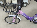 永久儿童折叠自行车女孩减震16寸自行车变速6-8-12岁小学生男女孩单车 辐条轮【粉紫色】单速【减震】 20寸丨适合身高*130-155丨 实拍图