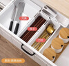 家の物语（KATEI STORY）日本厨房抽屉收纳盒可伸缩分隔餐具盒家用梳妆台内置化妆品整理盒 中号可伸缩整理盒-长23.7-31.5cm 实拍图