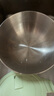 无印良品（MUJI）  不锈钢 盆 餐具 家用揉面盆洗菜发面盆  和面盆 料理盆 银色 M 直径19*高8cm 4S 实拍图
