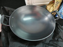 美菱（MeiLing）双耳大铁锅无涂层蜂窝炒锅圆底商用炒菜锅熟铁锅燃气炉专用 实拍图