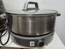 美的（Midea）0涂层电火锅不锈钢超薄速沸火锅专用锅分体可拆电热锅多功能锅6.5L电煮锅多用途锅HGS30G1 实拍图