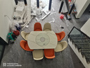 蒂梵拉可伸缩圆形桌子小户型带电磁炉暖菜岩板六边筒餐桌椅组合佛山家具 1.5米伸缩带内嵌暖菜板【全托底板】 一桌八椅【生态皮餐椅】 实拍图