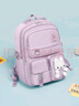 第九城（V.NINE）小学生书包女孩初高中生双肩包1-3-6年级休闲儿童书包大容量背包 实拍图