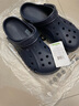 卡骆驰crocs洞洞鞋贝雅男鞋女鞋轻便耐磨一脚蹬拖鞋休闲鞋|10126 深蓝-410 44 (280mm) 实拍图