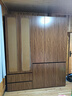 百裕达实木藤编门衣柜对开门家用卧室简约出租房简易加厚衣橱 80cm主柜 包安装 2米高 实拍图