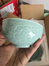 苏氏陶瓷（SUSHI CERAMICS）青瓷釉陶瓷碗花开富贵米饭碗汤碗6件套装餐具 实拍图