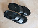 奥康凉鞋男夏季新款韩版男士凉鞋真皮日常休闲户外沙滩鞋驾车软底潮流 黑色 41 255mm 实拍图
