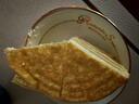 鲜京采【榴莲＞38%】猫山王榴莲千层蛋糕420g 6寸 冰淇淋蛋糕零食糕点 实拍图