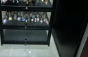 木马人手办展示柜子乐高亚克力展示架酒柜盲盒非玻璃陈列柜零食置物货架 黑色-五层80长（三面透明防尘） 实拍图