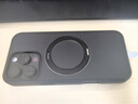 图拉斯【新相机按键】O1S适用苹果16promax手机壳iphone16promax保护套15 14pro支架磁吸防摔磨砂支点壳 磨砂黑 iPhone16ProMax 实拍图