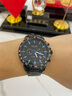 梭伦（SOLLEN）十大品牌名表手表男士全自动多功能机械表防水国表送男友生日礼物 黑面蓝钉608【加强升级版】 终身质保 实拍图