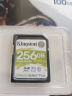 金士顿（Kingston）256GB SD存储卡 U3 V30 相机内存卡 sd卡大卡 支持4K 高速连拍 读速100MB/s 写速85MB/s 实拍图