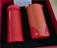 膳魔师（THERMOS）保温杯女士口红杯学生水杯不锈钢杯子精美礼盒生日礼物TCNO 【宝石红】附带原装杯套 260ml 实拍图