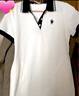 Teenie Weenie小熊夏季撞色Polo休闲通勤简约白色连衣裙时尚收腰短裙女 乳白色 M (165) 实拍图