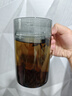 雅集加厚耐热玻璃杯月牙茶隔豪大容量男士办公豪饮杯800ml烟灰木盖款 实拍图