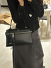 GROTTO个乐经典R66系列小中号百搭通勤复古手提单肩斜挎包通勤圣诞礼物 经典黑S（亮银） 实拍图