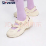 斐乐（FILA）FUSION斐乐玛丽珍凉鞋女鞋新款凉拖魔术贴海螺沙滩鞋 古白色/燕麦色-AO 36 实拍图