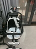 佳若琪双胞胎婴儿推车遛娃神器双人前后坐轻便可折叠二胎宝宝儿童手推车 黑色蓝伞【铝合金+可折叠+垫子】 实拍图