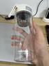 诺百纷4系魔力球磁弹泡茶杯tritan塑料便携户外健身防摔茶水分离杯  透明白 T3511  550ml 实拍图