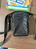 金利来（Goldlion）男士随身单肩小斜挎包2025年新款多功能腰包休闲迷你男包手机包小 黑色 实拍图