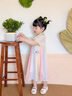 G.DUCKKIDS童装汉服女童连衣裙夏季公主裙儿童裙子中国风古装襦裙六一表演服 花朵流苏粉色 100 尺码2~3岁【 90-100cm】cm 实拍图