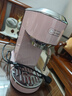 德龙（Delonghi）咖啡机 意式家用半自动15Bar泵压冷萃咖啡 软触屏手动奶泡自动停流小巧金属机身 吉拉朵系列 EC890 .PR追光粉 即时加热 自动关机 专业蒸汽细杆拉花 实拍图