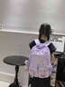 凯奇猫（KAIQIMAO）小学生书包女孩一二三到六年级初中生儿童双肩包超轻便减负防泼水 大号粉色(琳娜贝儿+3张装饰卡 ） 实拍图