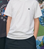 杰克·琼斯（JACK&JONES）25年男装T恤男夏季T恤舒适男士短袖凉感多色上衣纯色水洗不易走形 A06白色 S 实拍图