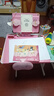 晶霄儿童学习桌椅套装作业课桌子小孩书桌写字桌学校小学生家用可升降 【尊享款】70*50桌面+海绵椅 粉 实拍图