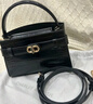 CHARLES&KEITH鳄鱼纹凯莉包手提斜挎婚包包女包生日礼物CK2-50270880-1 Black黑色 S 实拍图