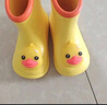 牧萌儿童雨衣男童女童防水全身雨披幼儿园小学生雨具 黄色小黄鸭 S 实拍图