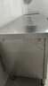不锈钢拉门工作台操作台厨房储物柜商用打荷台面案板饭店切菜桌子 组装款长150宽60高80cm单通 实拍图