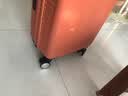 美旅行李箱20英寸拉杆箱前开口登机箱学生旅行箱密码箱胖胖箱NF2橘 实拍图